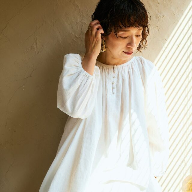 0624AS63088 【tomomiさんコラボ】【丈が選べる】コットンリネンブロード2WAYワンピース