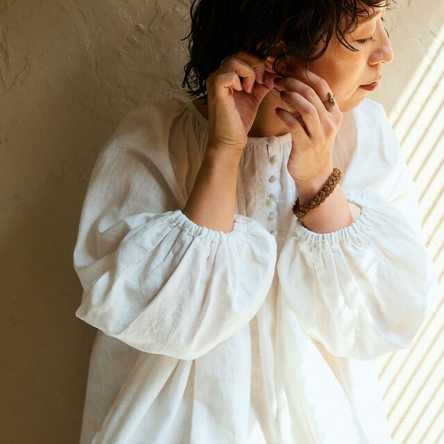 0624AS63088 【tomomiさんコラボ】【丈が選べる】コットンリネンブロード2WAYワンピース