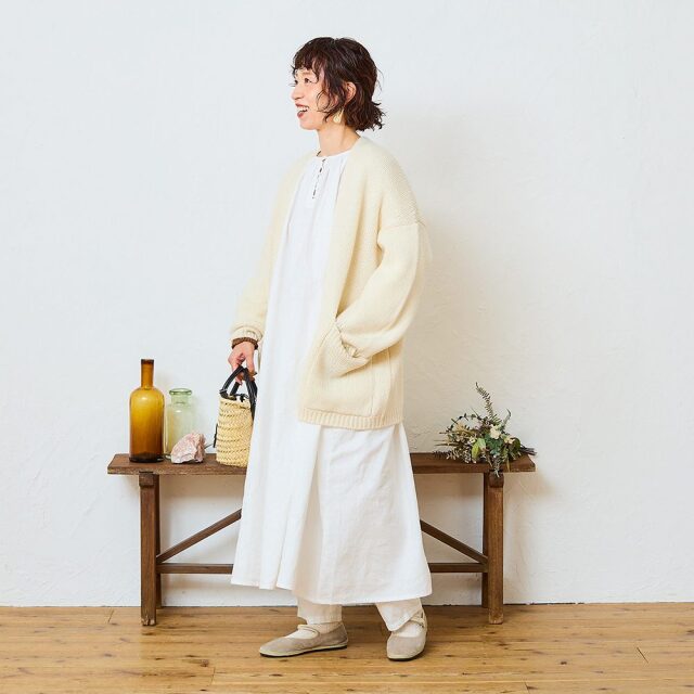 0624AS63088 【tomomiさんコラボ】【丈が選べる】コットンリネンブロード2WAYワンピース