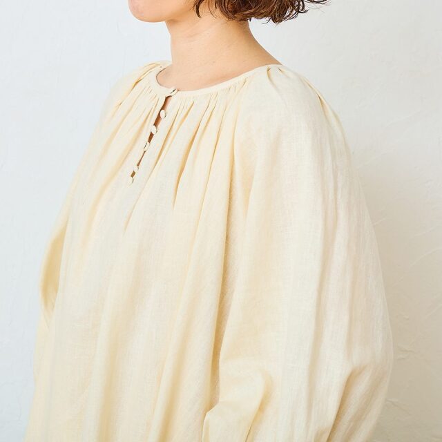 0624AS63088 【tomomiさんコラボ】【丈が選べる】コットンリネンブロード2WAYワンピース