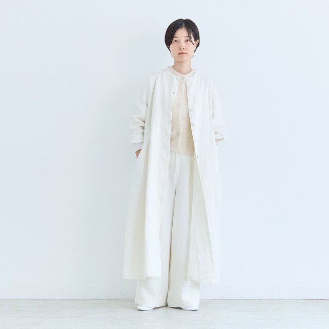 0624AS66082 【erikaさんコラボ】リネンデニムタックパンツ