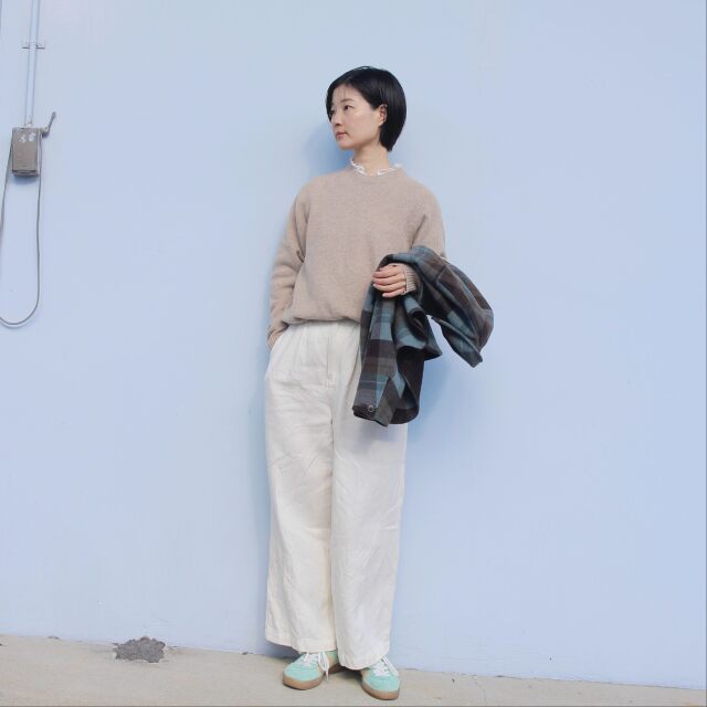 【erikaさんコラボ】リネンデニムパンツ｜再販売
