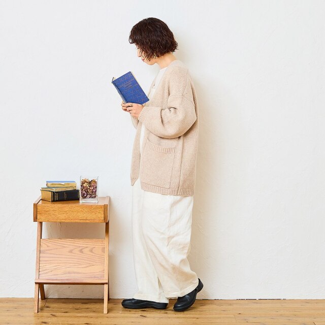 tomomiさんコラボ】ソフトウールニットカーディガン 