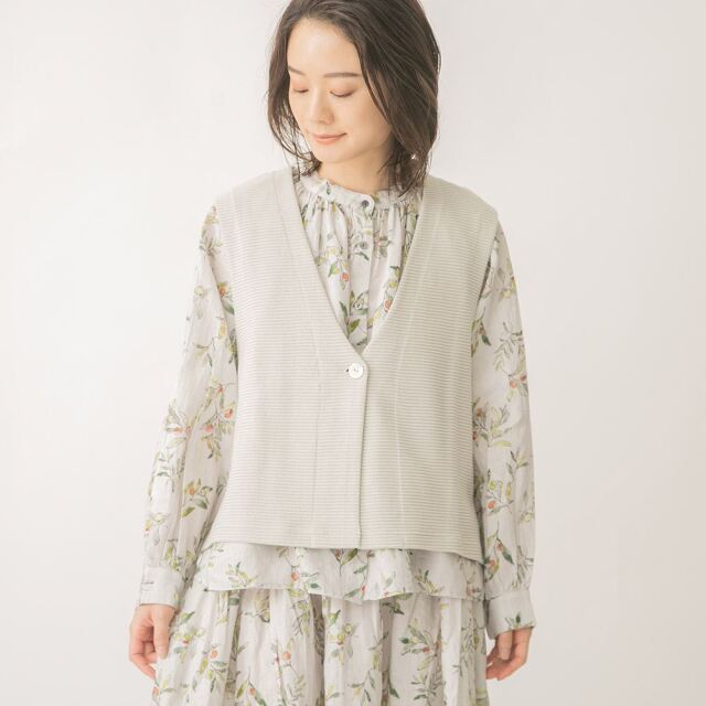 0624AT70823コットンリップルニットソーベスト