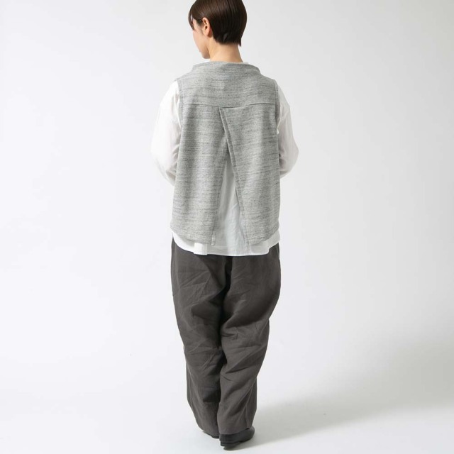 0624AT70844コットンヴィンテージ裏毛ボトルネックベスト