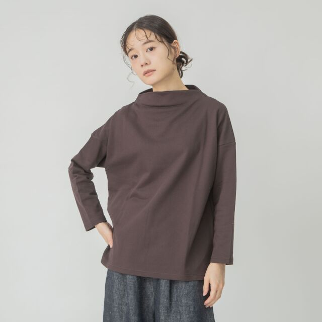 0624AT71847デクラーク裏毛ボトルネックプルオーバー