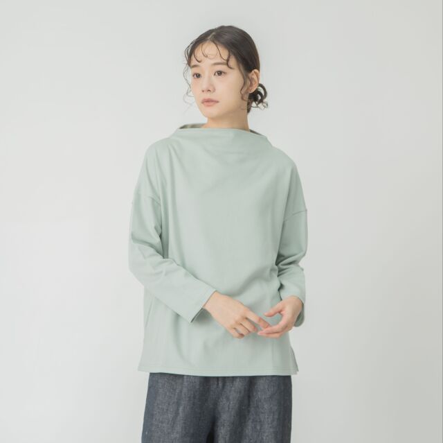 0624AT71847デクラーク裏毛ボトルネックプルオーバー