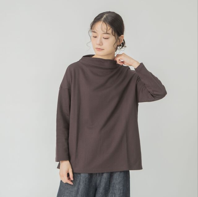 0624AT71847デクラーク裏毛ボトルネックプルオーバー