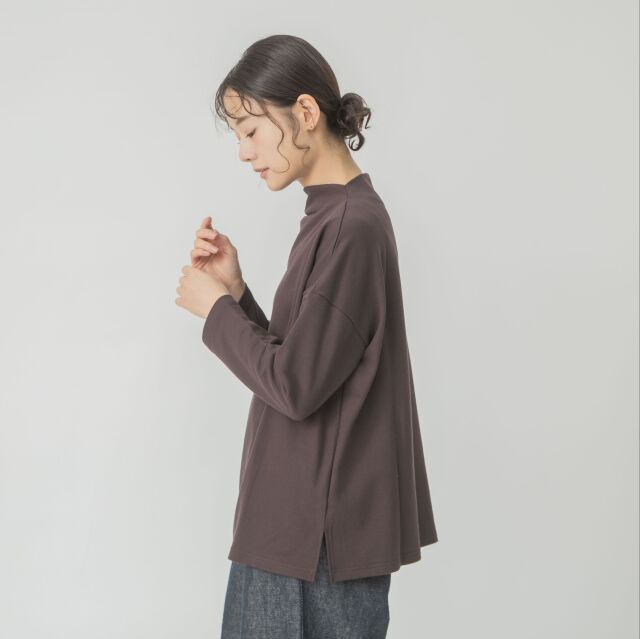 0624AT71847デクラーク裏毛ボトルネックプルオーバー