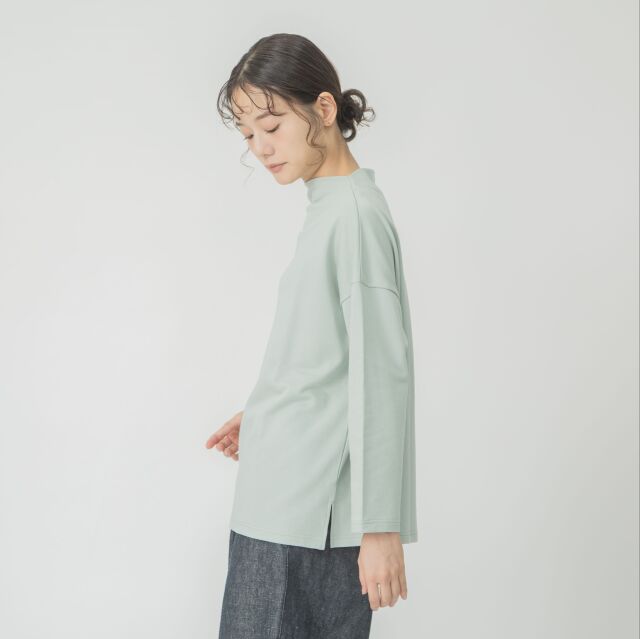 0624AT71847デクラーク裏毛ボトルネックプルオーバー