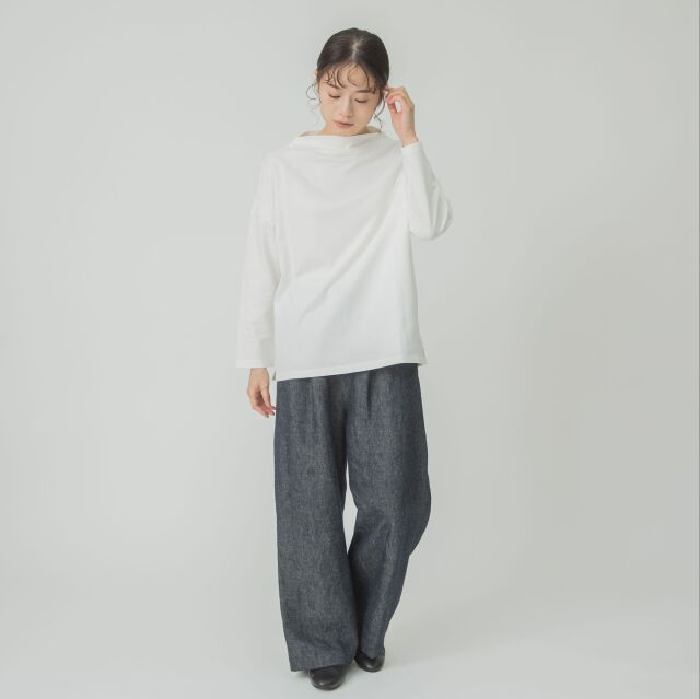 0624AT71847デクラーク裏毛ボトルネックプルオーバー