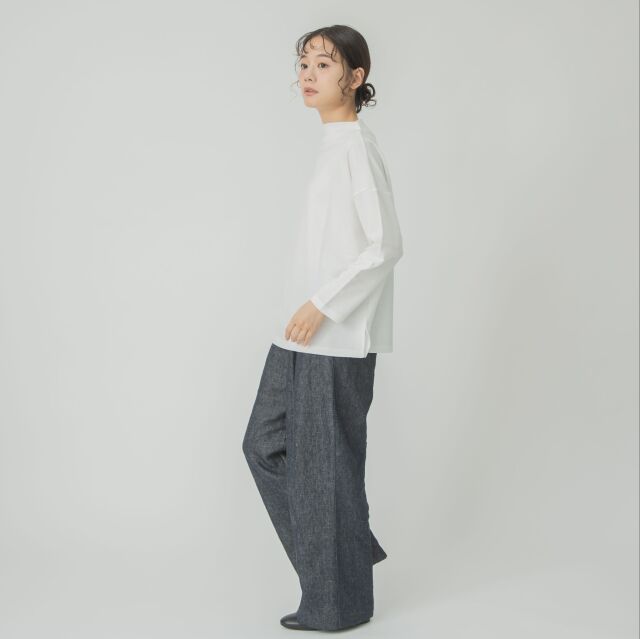 0624AT71847デクラーク裏毛ボトルネックプルオーバー