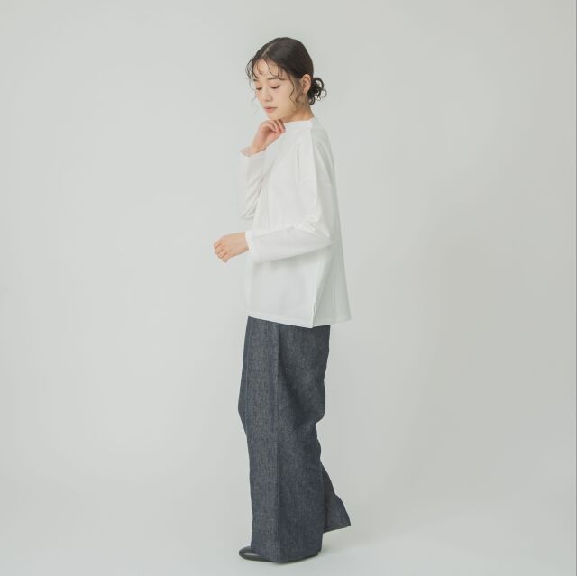 0624AT71847デクラーク裏毛ボトルネックプルオーバー