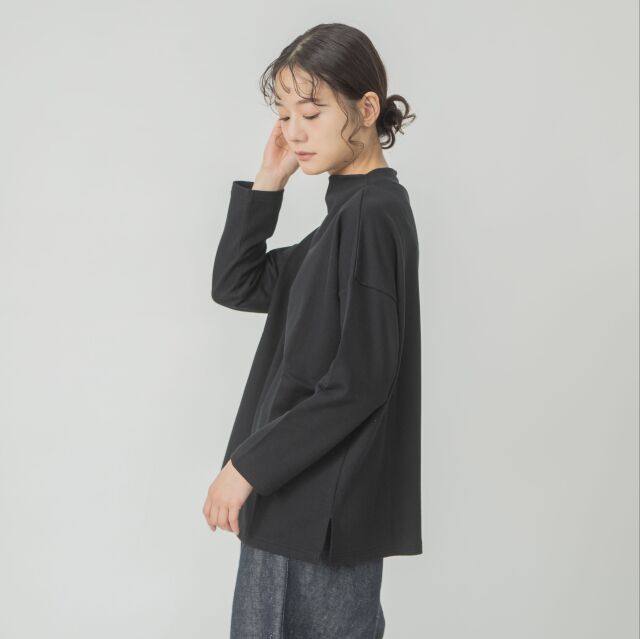 0624AT71847デクラーク裏毛ボトルネックプルオーバー