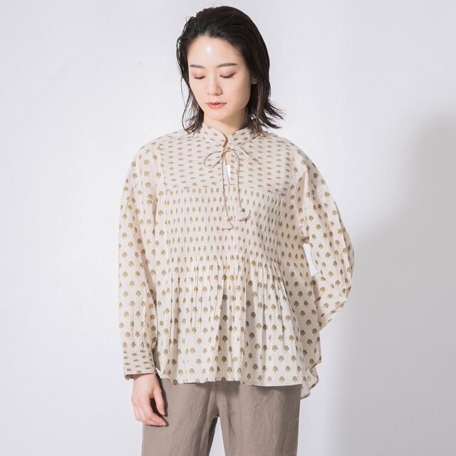 人気のWOLF&RITA ROBERT 上品な花柄プリントコットンブラウス 人気のWOLF&RITA ROBERT 上品な花柄プリントコットンブラウス