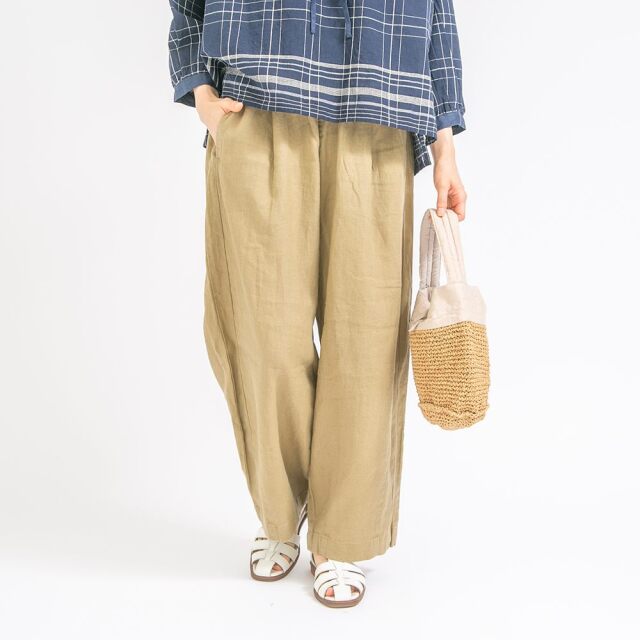 0624US-66368 リネンコクーンパンツ