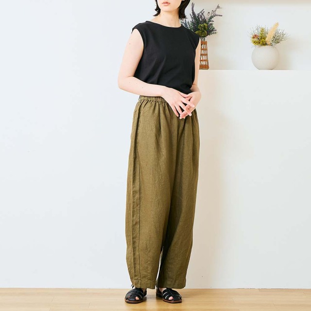 0624US-66368 リネンコクーンパンツ