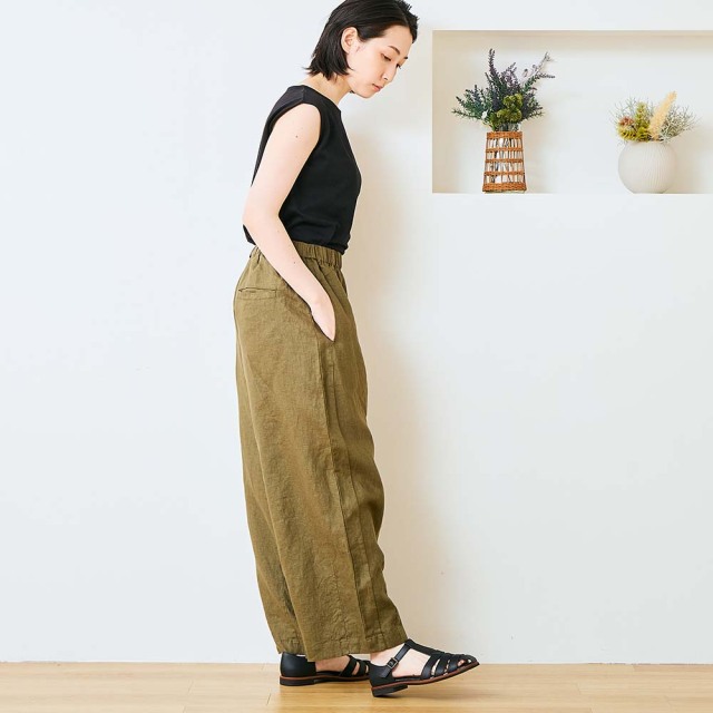 0624US-66368 リネンコクーンパンツ
