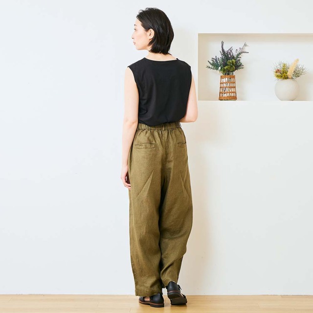 0624US-66368 リネンコクーンパンツ