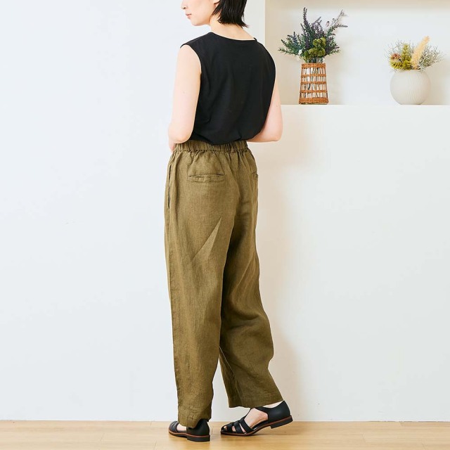0624US-66368 リネンコクーンパンツ