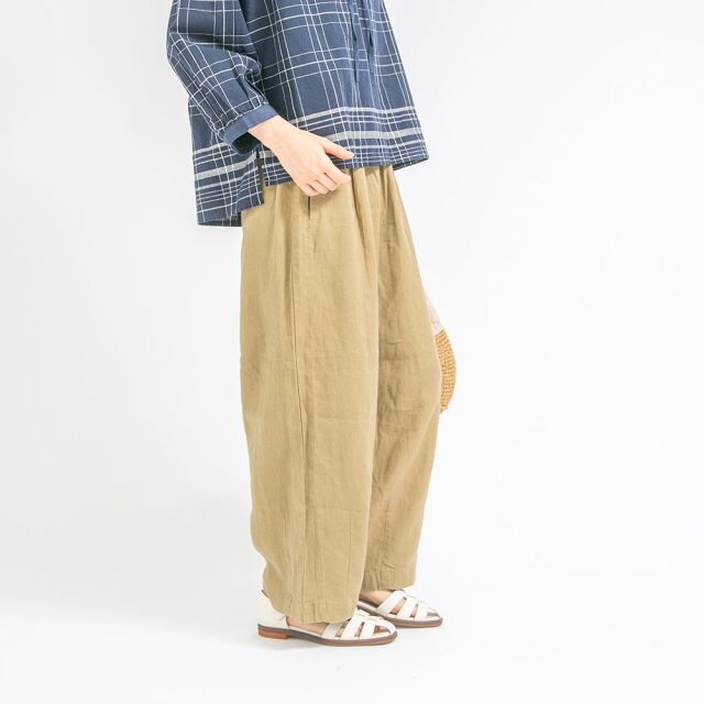 0624US-66368 リネンコクーンパンツ