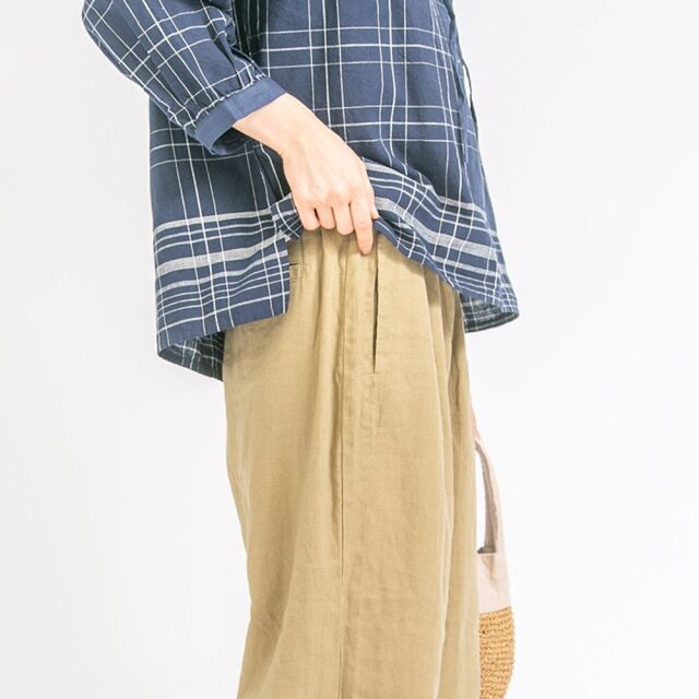 0624US-66368 リネンコクーンパンツ
