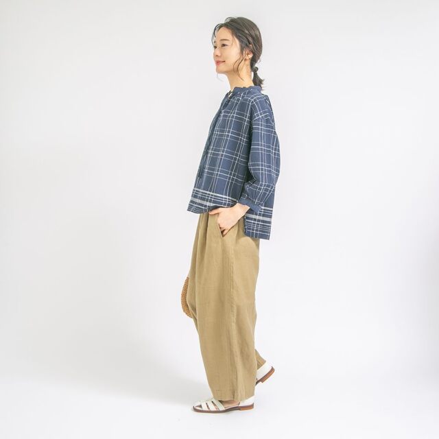 0624US-66368 リネンコクーンパンツ