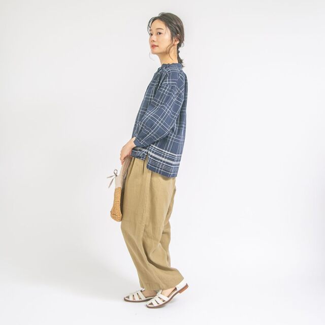 0624US-66368 リネンコクーンパンツ