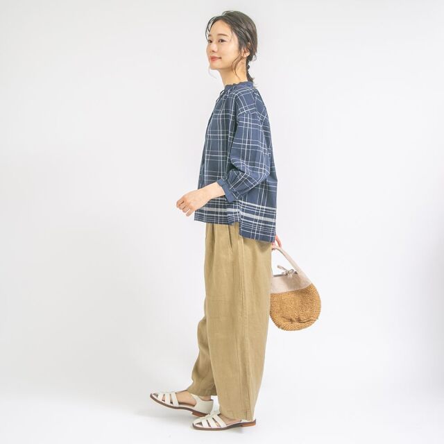 0624US-66368 リネンコクーンパンツ