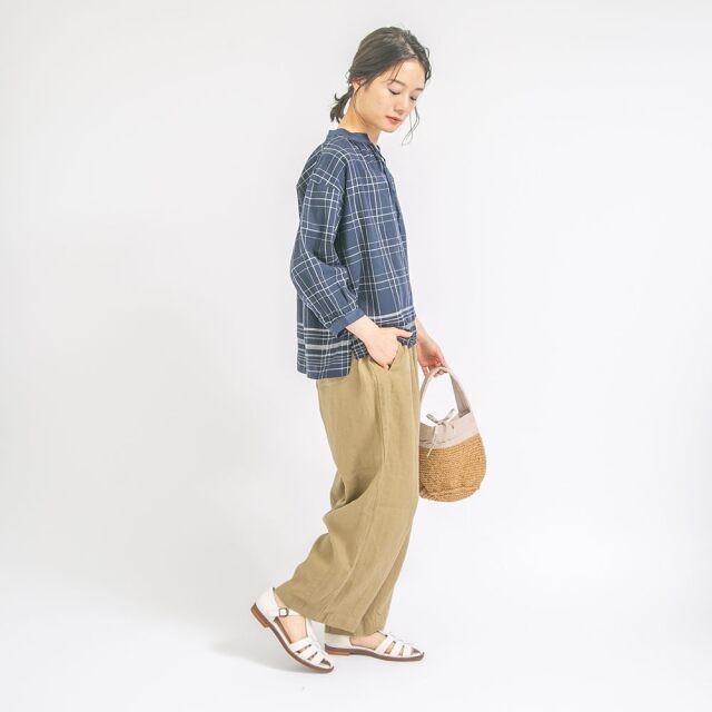 0624US-66368 リネンコクーンパンツ