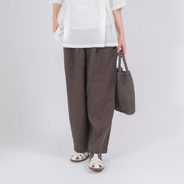 0624US-66368 リネンコクーンパンツ
