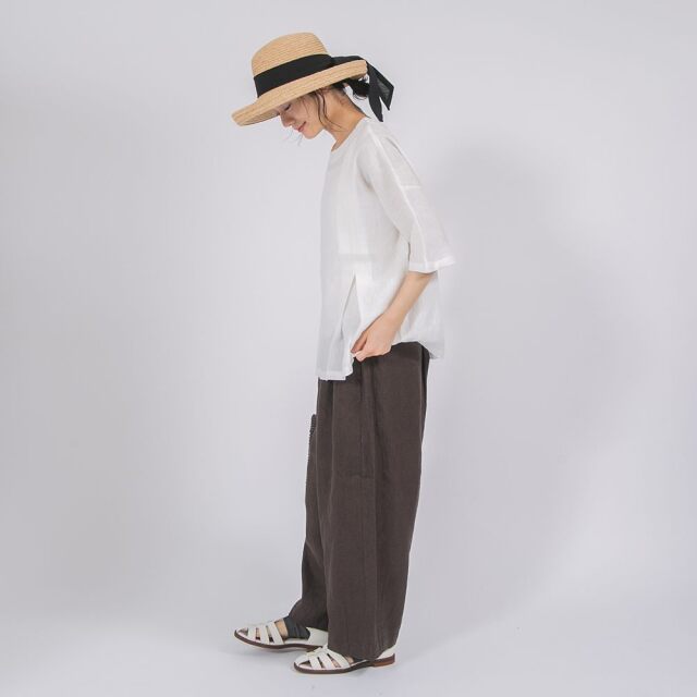 0624US-66368 リネンコクーンパンツ