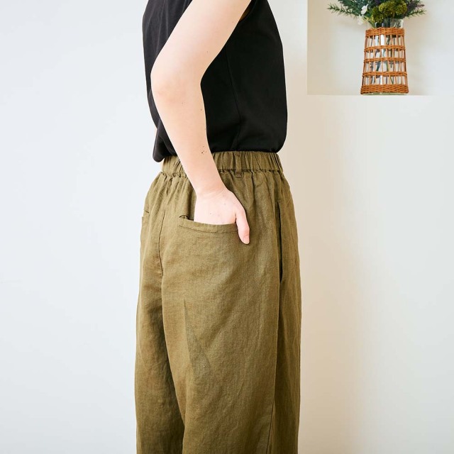 0624US-66368 リネンコクーンパンツ