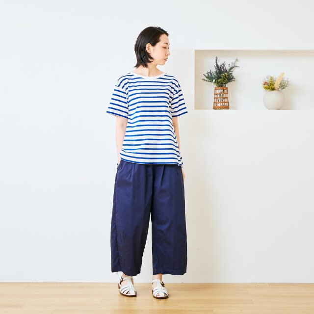 WEB限定】コットンサテン撥水加工コクーンパンツ / 梅雨対策