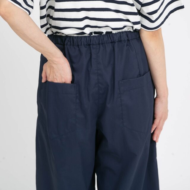 WEB限定】コットンサテン撥水加工コクーンパンツ / 梅雨対策