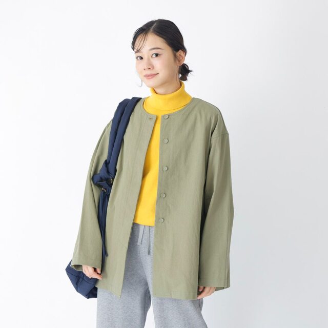 0624WS64065コットンツイル中綿ライナー付きジャケット