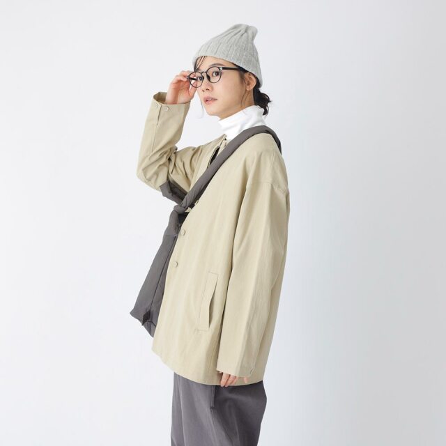 0624WS64065コットンツイル中綿ライナー付きジャケット