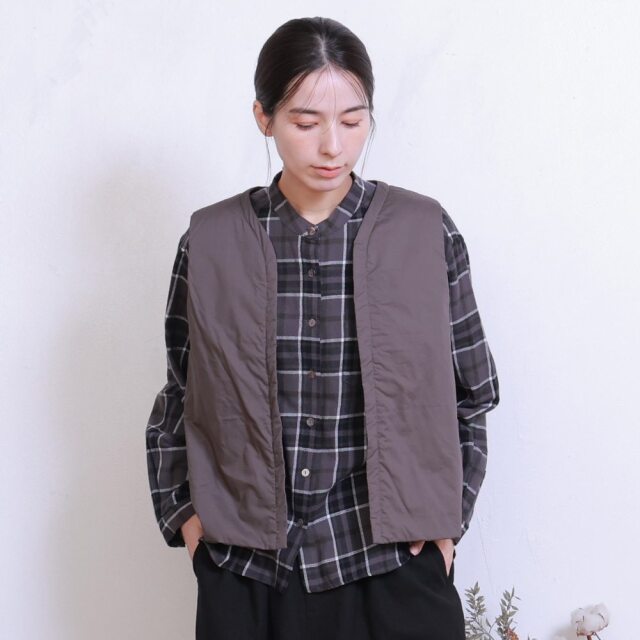 0624WS64065コットンツイル中綿ライナー付きジャケット