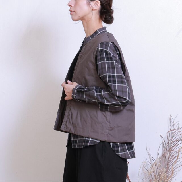 0624WS64065コットンツイル中綿ライナー付きジャケット