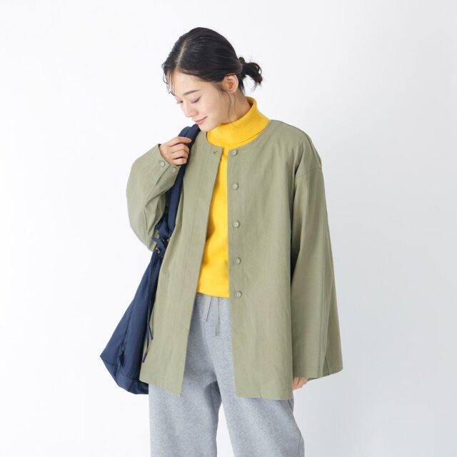 0624WS64065コットンツイル中綿ライナー付きジャケット