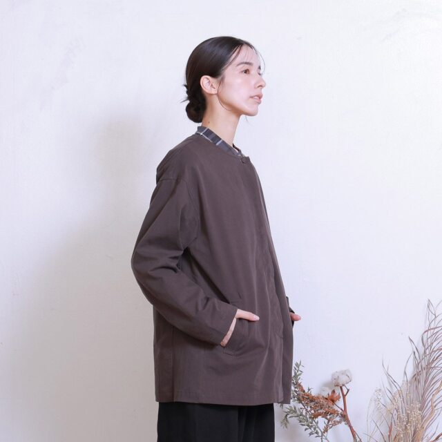 0624WS64065コットンツイル中綿ライナー付きジャケット