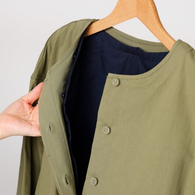 0624WS64065コットンツイル中綿ライナー付きジャケット