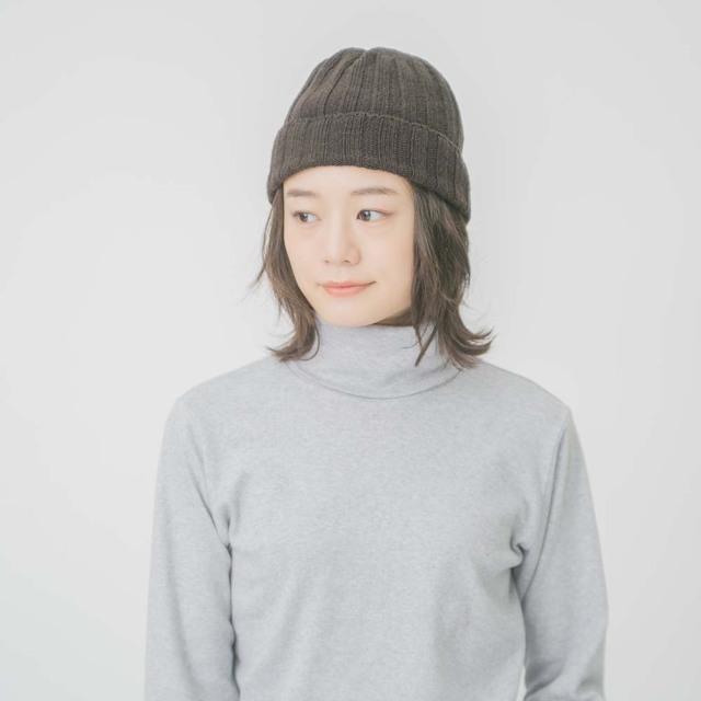 0624WT29254	パウダーウールニットニットキャップ