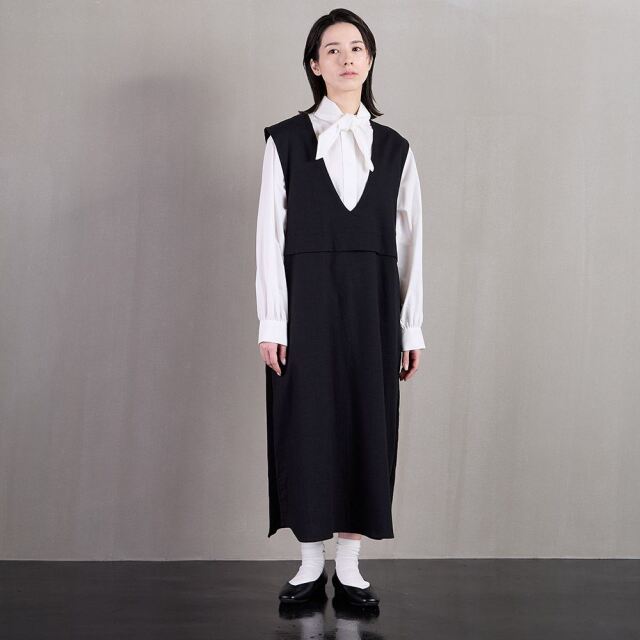 0624WT61601スカーフブラウス