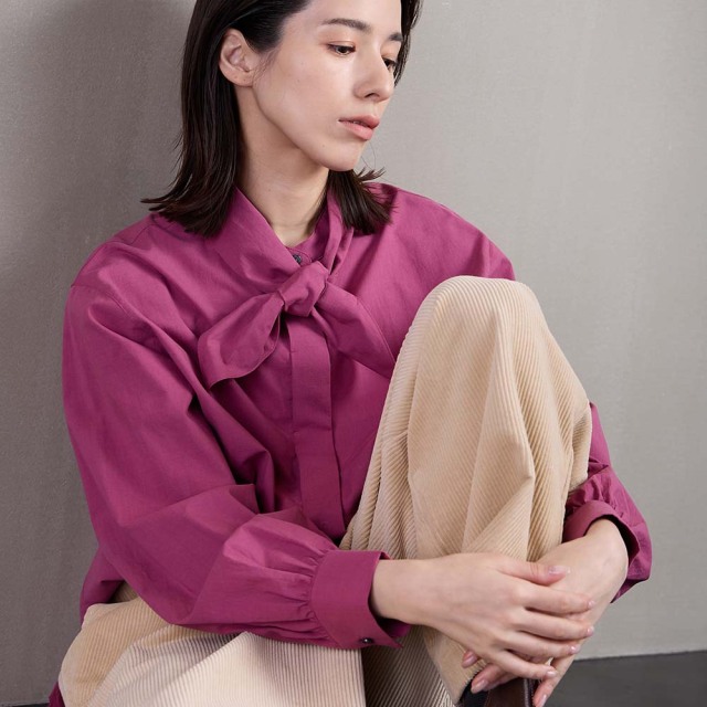 0624WT61601スカーフブラウス