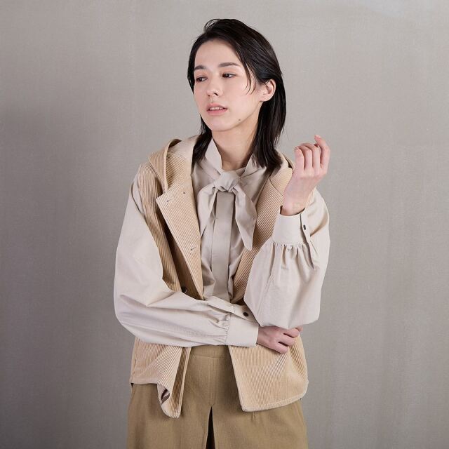 0624WT61601スカーフブラウス