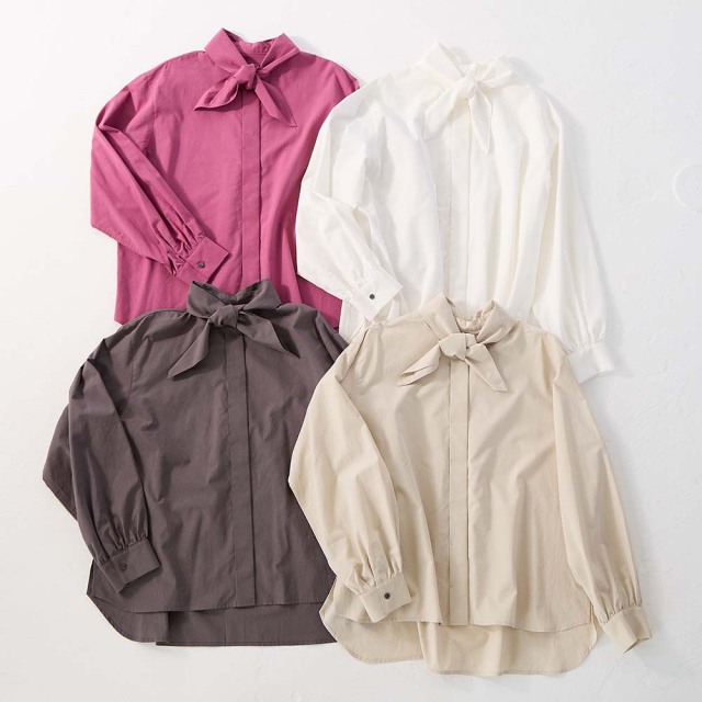 0624WT61601スカーフブラウス