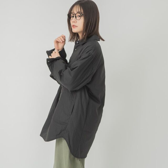 コットンブロード中綿シャツジャケット