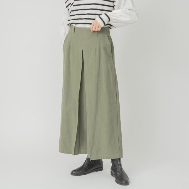 0624WT66004コットンツイル起毛センタータックパンツ