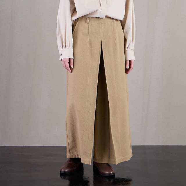 0624WT66004コットンツイル起毛センタータックパンツ